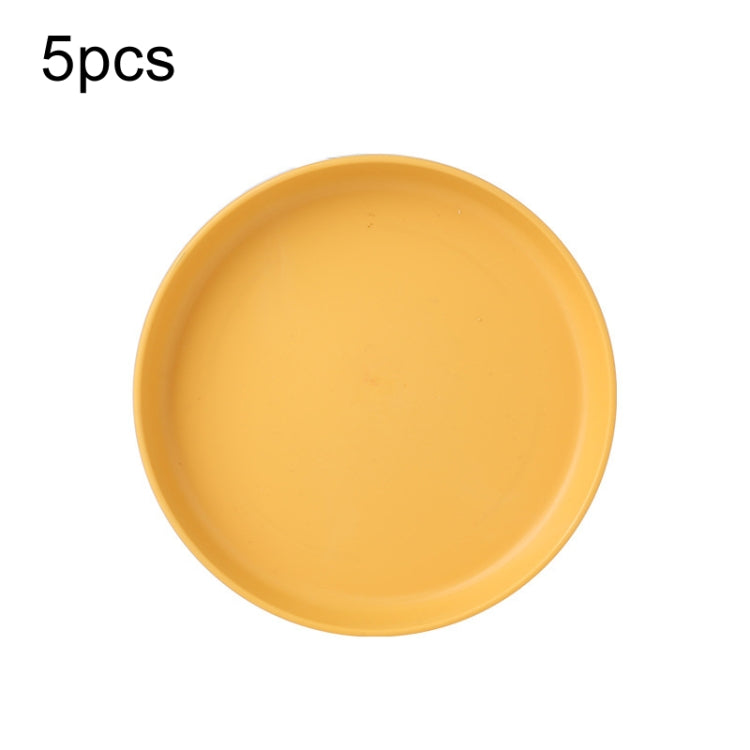 5 pièces Maison 6 pouces Petit Plat en Plastique pour Collation Gâteau Plateau de Table à Manger pour Déchets