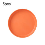 5 pièces Maison 6 pouces Petit Plat en Plastique pour Collation Gâteau Plateau de Table à Manger pour Déchets