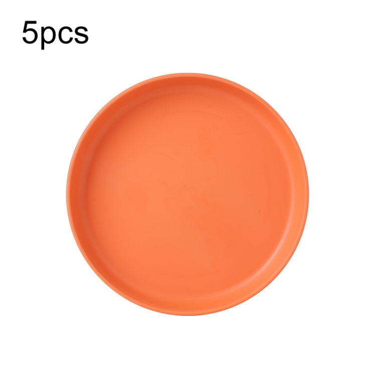 5 pièces Maison 6 pouces Petit Plat en Plastique pour Collation Gâteau Plateau de Table à Manger pour Déchets