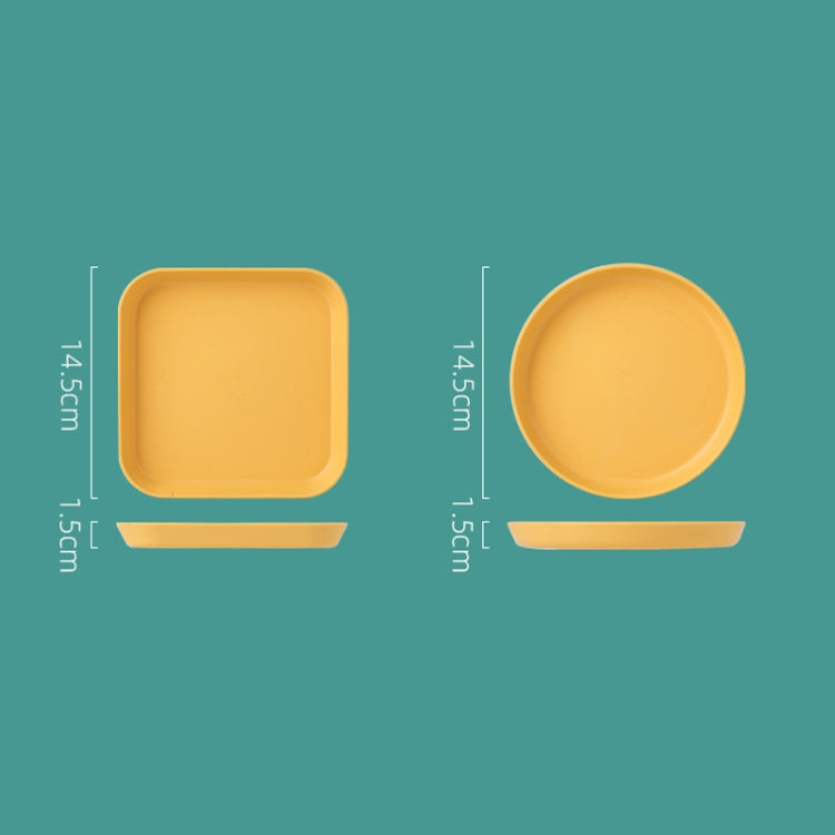 5 pièces Maison 6 pouces Petit Plat en Plastique pour Collation Gâteau Plateau de Table à Manger pour Déchets