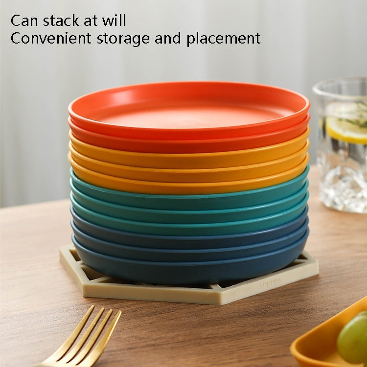 5 pièces Maison 6 pouces Petit Plat en Plastique pour Collation Gâteau Plateau de Table à Manger pour Déchets