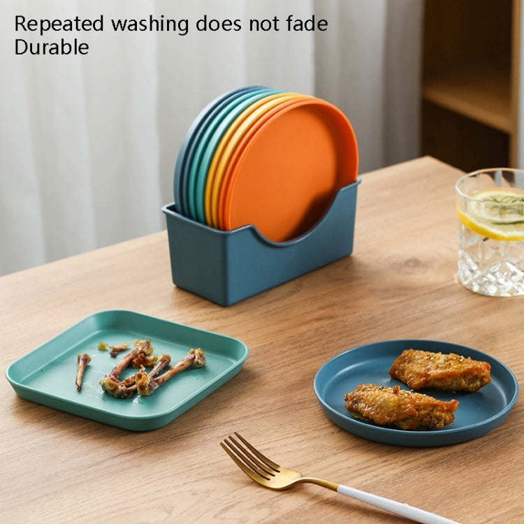 5 pièces Maison 6 pouces Petit Plat en Plastique pour Collation Gâteau Plateau de Table à Manger pour Déchets