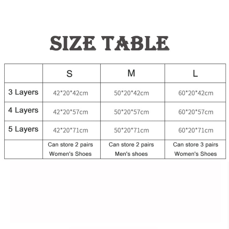 Range-chaussures en fer à plancher, noir, facile à démonter, pour couloir, Triple S, Triple L