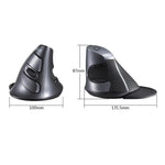 Souris sans fil ergonomique verticale à 6 boutons DELUX M618, sans fil
