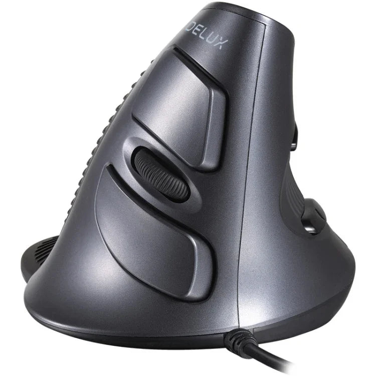 Souris verticale ergonomique filaire DELUX M618 à 6 boutons, longueur du câble : 1,5 m, filaire