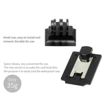 Adaptateur de base de casque support fixe de chasse CS NVG pour GoPro HERO9 Black /HERO8 Black /7 /6 /5 /5 Session /4 Session /4 /3+ /3 /2 /1, DJI Osmo Action, Xiaoyi et autres caméras d'action, version améliorée, version classique