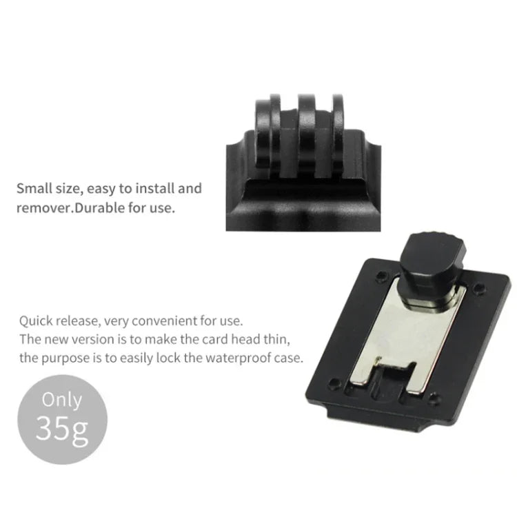 Adaptateur de base de casque support fixe de chasse CS NVG pour GoPro HERO9 Black /HERO8 Black /7 /6 /5 /5 Session /4 Session /4 /3+ /3 /2 /1, DJI Osmo Action, Xiaoyi et autres caméras d'action, version améliorée, version classique