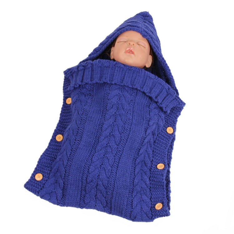 Zzsd0002 Sac de couchage en laine tricotée pour bébé automne/hiver avec boutons, couverture de photographie, sac de couchage pour poussette, Zzsd0002 Grand rouge, Zzsd0002 Gris foncé, Zzsd0002 Noir, Zzsd0002 Beige, Zzsd0002 Saphir, Zzsd0002 Blanc crème