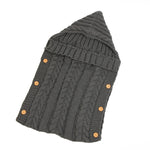 Zzsd0002 Sac de couchage en laine tricotée pour bébé automne/hiver avec boutons, couverture de photographie, sac de couchage pour poussette, Zzsd0002 Grand rouge, Zzsd0002 Gris foncé, Zzsd0002 Noir, Zzsd0002 Beige, Zzsd0002 Saphir, Zzsd0002 Blanc crème