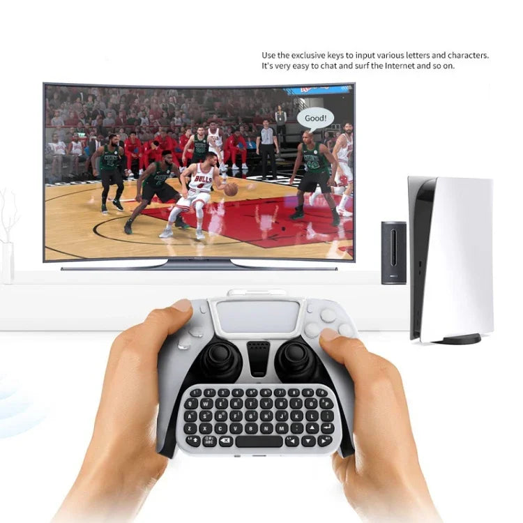 Clavier Bluetooth sans fil DOBE TP5-0556 avec prise casque pour PS5, Clavier Bluetooth TP5-0556