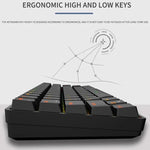 Clavier mécanique LEAVEN K28 61 touches RVB sans fil Bluetooth + filaire double mode pour jeux et bureau, longueur de câble : 1,5 m, Axe vert (blanc), Axe vert (bleu), Axe vert (rose), Axe rouge (blanc), Axe rouge (bleu), Axe rouge (rose), Axe thé (blanc)