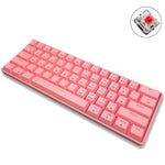 Clavier mécanique LEAVEN K28 61 touches RVB sans fil Bluetooth + filaire double mode pour jeux et bureau, longueur de câble : 1,5 m, Axe vert (blanc), Axe vert (bleu), Axe vert (rose), Axe rouge (blanc), Axe rouge (bleu), Axe rouge (rose), Axe thé (blanc)
