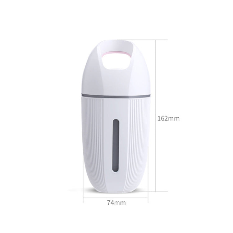 BD-MD1 Purificateur d'air de voiture USB enfichable Humidificateur avec éclairage coloré, Rose, Bleu, Vert