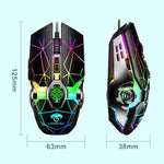 Souris gaming mécanique LEAVEN 7 boutons 4000 DPI USB filaire de bureau lumineuse RGB, longueur de câble: 1,5m, S30 Noir, S30 Blanc, S30 Rose, S10 Noir