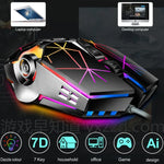 Souris gaming mécanique LEAVEN 7 boutons 4000 DPI USB filaire de bureau lumineuse RGB, longueur de câble: 1,5m, S30 Noir, S30 Blanc, S30 Rose, S10 Noir