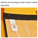 AFISHTOUR FM2031 40L Waterproof Travel Luggage Bag Large Capacity Motorcycle Rear Seat Bag, Yellow, Black