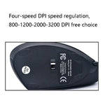 JSY-5 Souris USB filaire optique verticale à 6 boutons laser