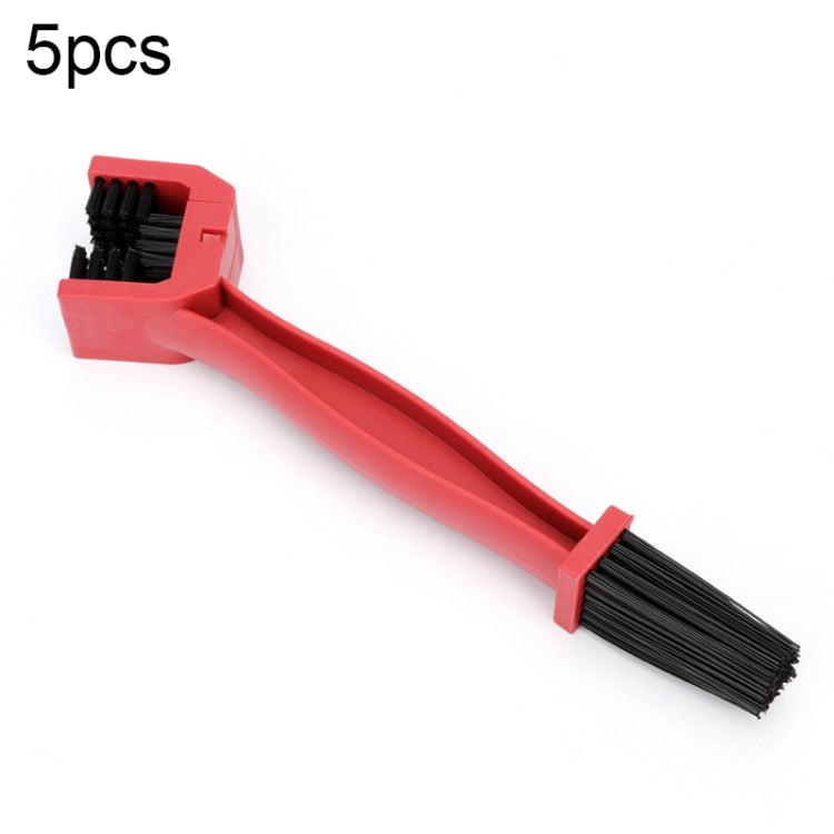 1 ensemble BG-7168 brosse de nettoyage pour vélo et moto brosse à chaîne à trois faces, couleur : bleu + petite brosse, 5 pièces rouges, 5 pièces bleues, 5 pièces noires, rouge + petite brosse, bleu + petite brosse