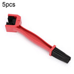 1 ensemble BG-7168 brosse de nettoyage pour vélo et moto brosse à chaîne à trois faces, couleur : bleu + petite brosse, 5 pièces rouges, 5 pièces bleues, 5 pièces noires, rouge + petite brosse, bleu + petite brosse