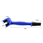 1 ensemble BG-7168 brosse de nettoyage pour vélo et moto brosse à chaîne à trois faces, couleur : bleu + petite brosse, 5 pièces rouges, 5 pièces bleues, 5 pièces noires, rouge + petite brosse, bleu + petite brosse