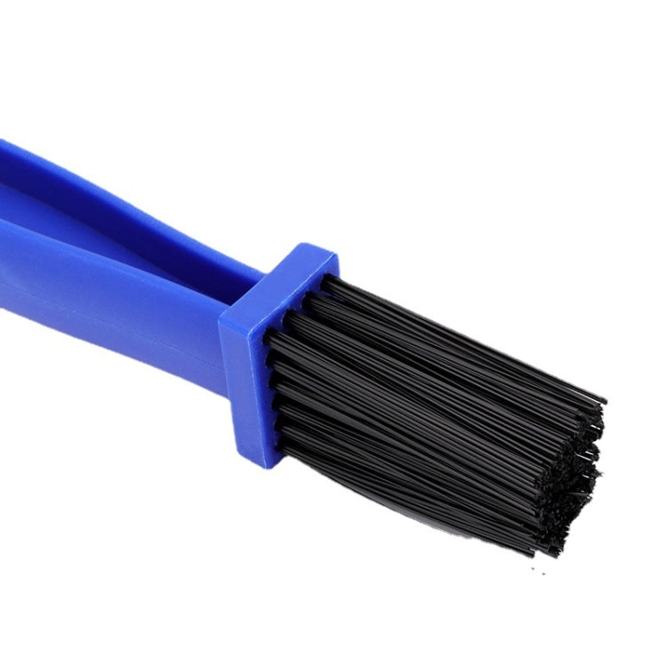 1 ensemble BG-7168 brosse de nettoyage pour vélo et moto brosse à chaîne à trois faces, couleur : bleu + petite brosse, 5 pièces rouges, 5 pièces bleues, 5 pièces noires, rouge + petite brosse, bleu + petite brosse