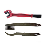 1 ensemble BG-7168 brosse de nettoyage pour vélo et moto brosse à chaîne à trois faces, couleur : bleu + petite brosse, 5 pièces rouges, 5 pièces bleues, 5 pièces noires, rouge + petite brosse, bleu + petite brosse