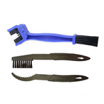 1 ensemble BG-7168 brosse de nettoyage pour vélo et moto brosse à chaîne à trois faces, couleur : bleu + petite brosse, 5 pièces rouges, 5 pièces bleues, 5 pièces noires, rouge + petite brosse, bleu + petite brosse