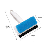Brosse de nettoyage de vitres 2 en 1 avec brosse à poussière et raclette de nettoyage