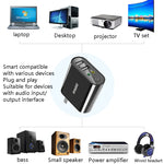RAYEE K8 Récepteur et transmetteur audio Bluetooth 5.0 Adaptateur 2 en 1 supporte la charge rapide 2.1A, disque U, prise US, K8
