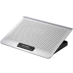 Ventilateur radiateur en alliage d'aluminium ICE COOREL pour ordinateur portable, support de refroidissement silencieux pour notebook, argent spatial, noir or tungstène, six ventilateurs argent spatial, six ventilateurs noir or tungstène