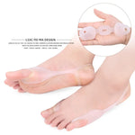 Correcteur d'hallux valgus grand pied en SEBS, bande de correction souple et confortable, 1 paire, SEBS Blanc