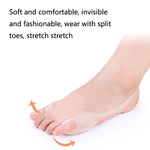 Correcteur d'hallux valgus grand pied en SEBS, bande de correction souple et confortable, 1 paire, SEBS Blanc
