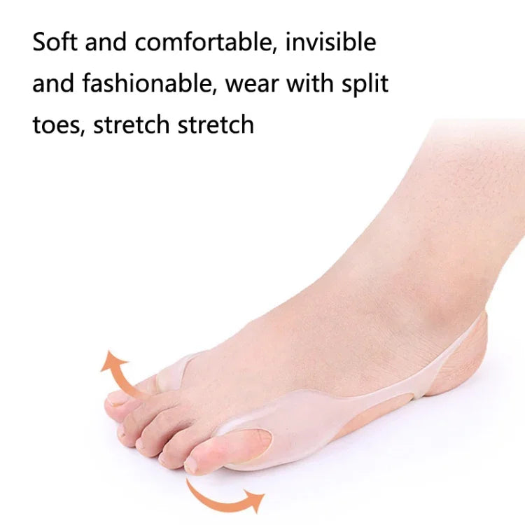 Correcteur d'hallux valgus grand pied en SEBS, bande de correction souple et confortable, 1 paire, SEBS Blanc