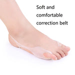 Correcteur d'hallux valgus grand pied en SEBS, bande de correction souple et confortable, 1 paire, SEBS Blanc