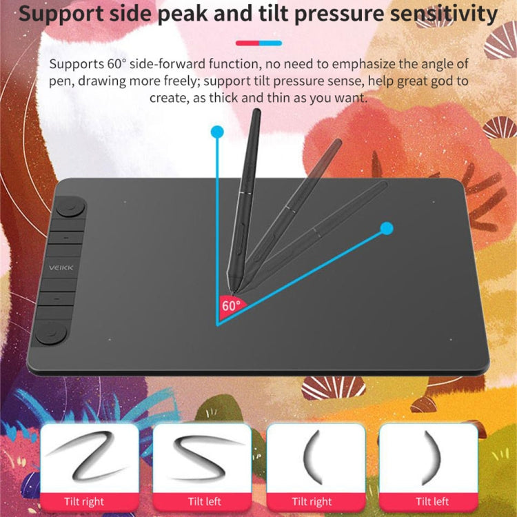 Tablette numérique VEIKK VK1060PRO, tablette de dessin électronique pour peinture à la main, peut être connectée à un téléphone portable, VK1060PRO