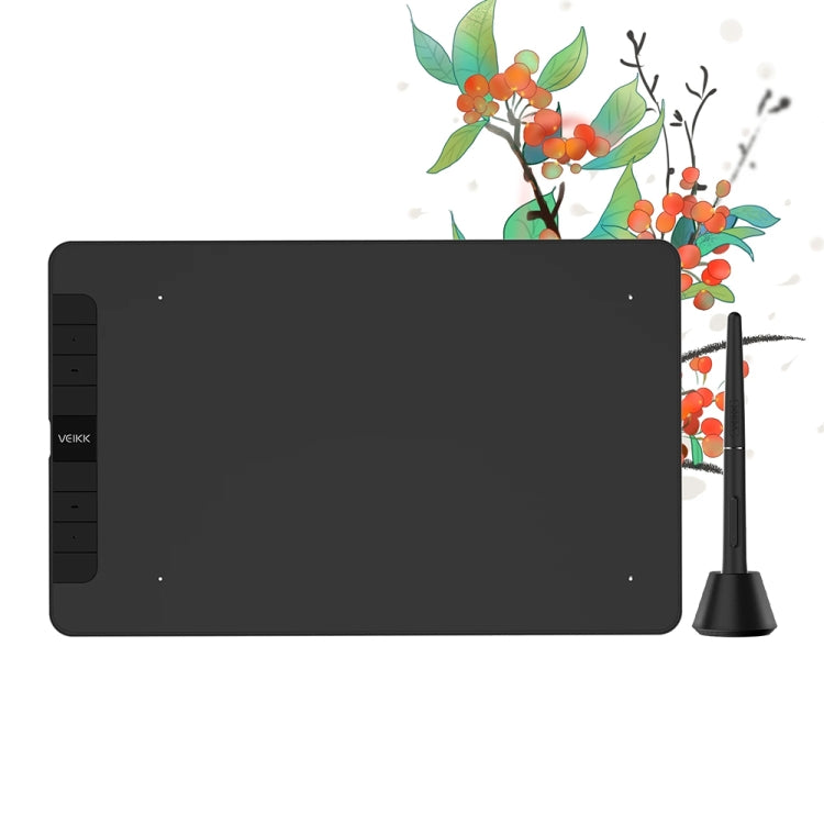VEIKK VK1060 Tablette graphique pour peinture numérique pouvant être connectée à un téléphone portable, VK1060