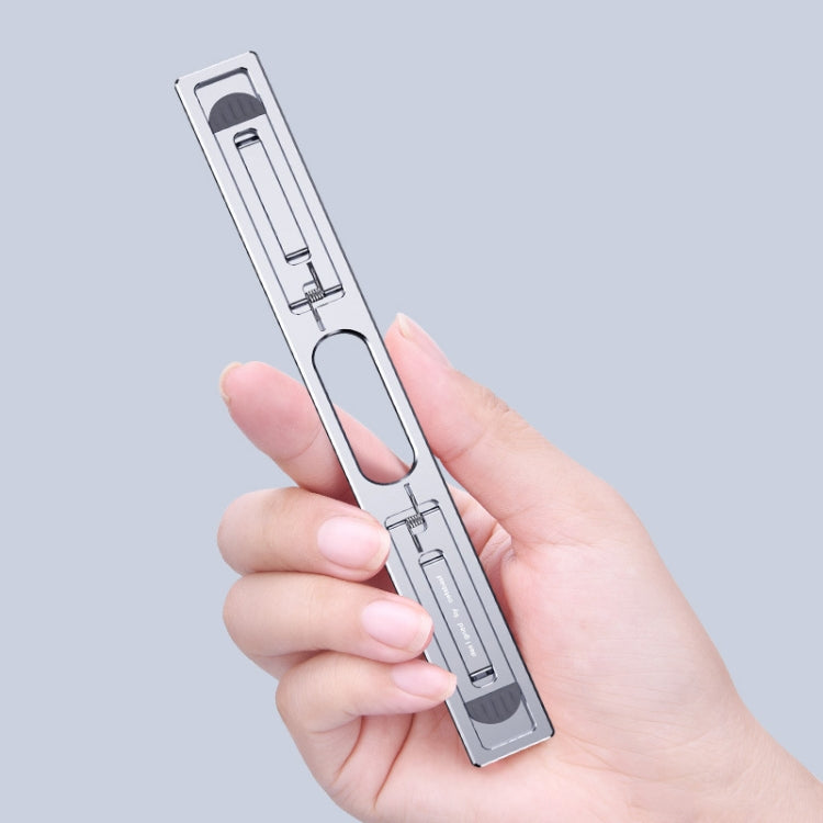 Oatsbasf K01 Support Réhausseur de Bureau Réglable en Alliage d'Aluminium avec Radiateur, Support Pliant pour Ordinateur Portable