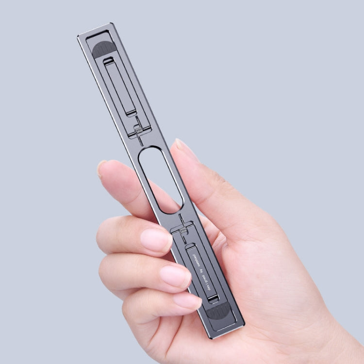 Oatsbasf K01 Support Réhausseur de Bureau Réglable en Alliage d'Aluminium avec Radiateur, Support Pliant pour Ordinateur Portable