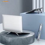Oatsbasf K01 Support Réhausseur de Bureau Réglable en Alliage d'Aluminium avec Radiateur, Support Pliant pour Ordinateur Portable