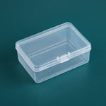 20 boîtes rectangulaires en plastique transparent avec couvercle en PP, 20 boîtes rectangulaires