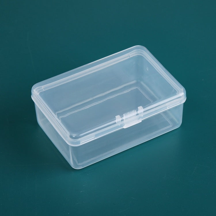 20 boîtes rectangulaires en plastique transparent avec couvercle en PP, 20 boîtes rectangulaires