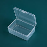 20 boîtes rectangulaires en plastique transparent avec couvercle en PP, 20 boîtes rectangulaires