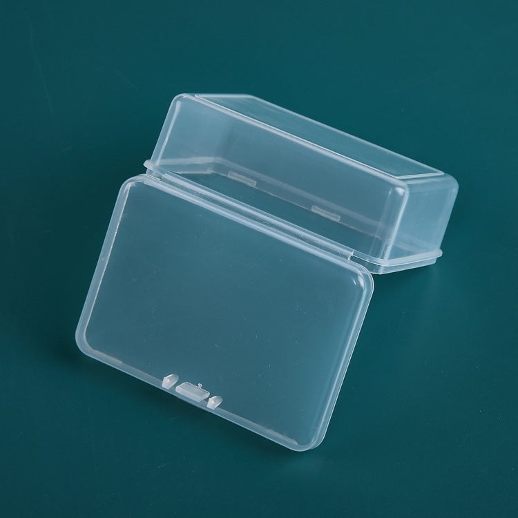 20 boîtes rectangulaires en plastique transparent avec couvercle en PP, 20 boîtes rectangulaires