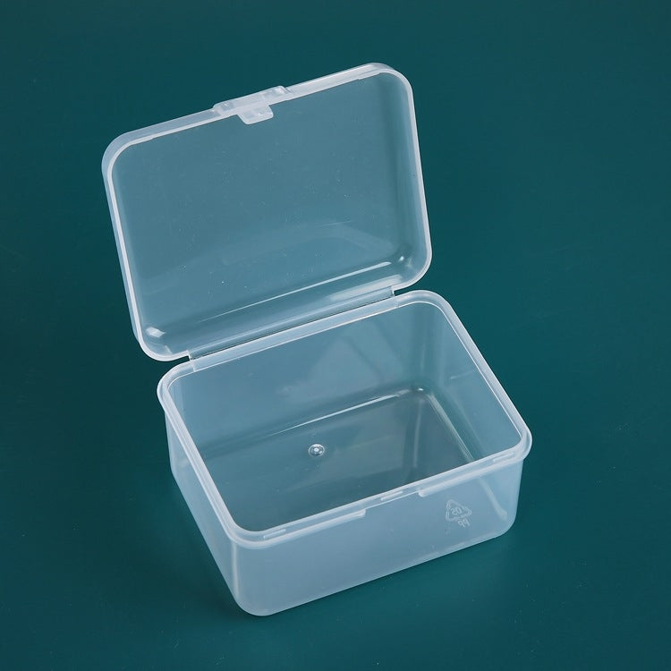 20 PCS Boîte en plastique rectangulaire transparente pour papeterie Boîte de rangement PP pour outils et accessoires, 20 PCS (Rectangulaire)