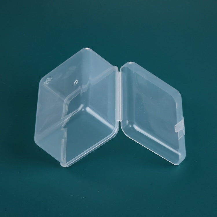 20 PCS Boîte en plastique rectangulaire transparente pour papeterie Boîte de rangement PP pour outils et accessoires, 20 PCS (Rectangulaire)