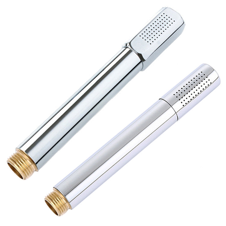 Pommeau de douche à main sous pression en laiton et acier inoxydable, carré, rond