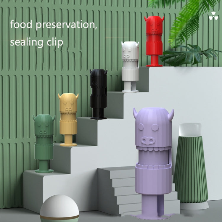 10 PCS H011 Clip de Scellage Élastique pour Conservation et Anti-Humidité des Aliments, Clip de Scellage de Sac de Collation, Violet, Blanc, Vert, Noir, Jaune