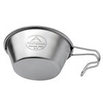 Campingmoon S220 Bol Portable Extérieur Épaissi en Acier Inoxydable Camping Couverts Polyvalents