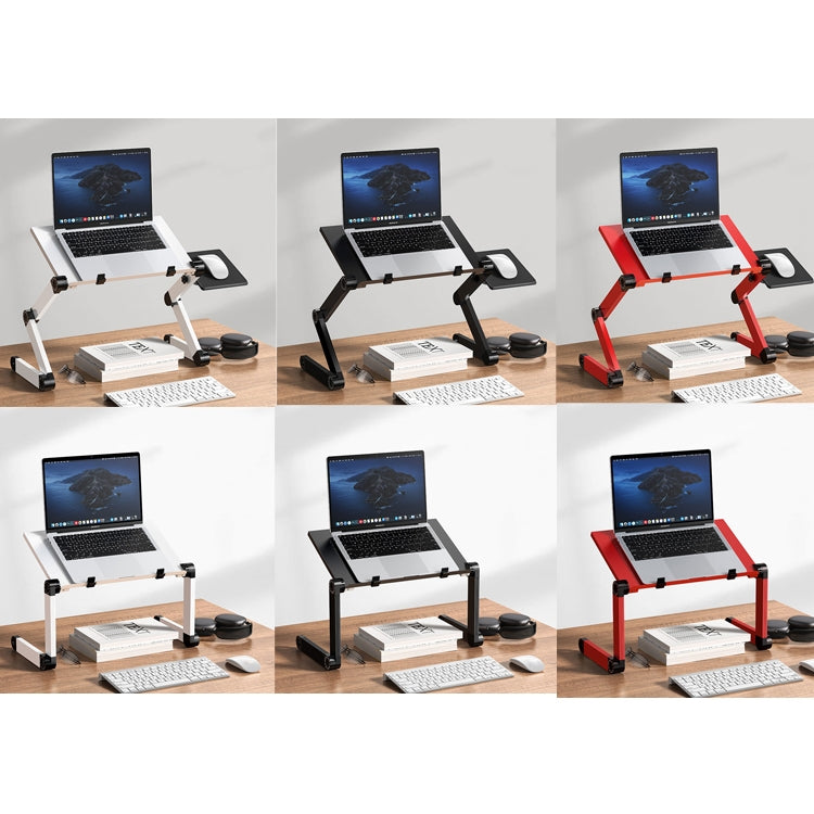 Oatsbasf Bureau d'ordinateur pliable Support d'ordinateur portable pliant Hauteur de levage Rangement portable, Style :, L01 Blanc, L01 Noir, L01 Rouge, L02 Blanc, L02 Noir, L02 Rouge