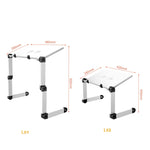 Oatsbasf Bureau d'ordinateur pliable Support d'ordinateur portable pliant Hauteur de levage Rangement portable, Style :, L01 Blanc, L01 Noir, L01 Rouge, L02 Blanc, L02 Noir, L02 Rouge